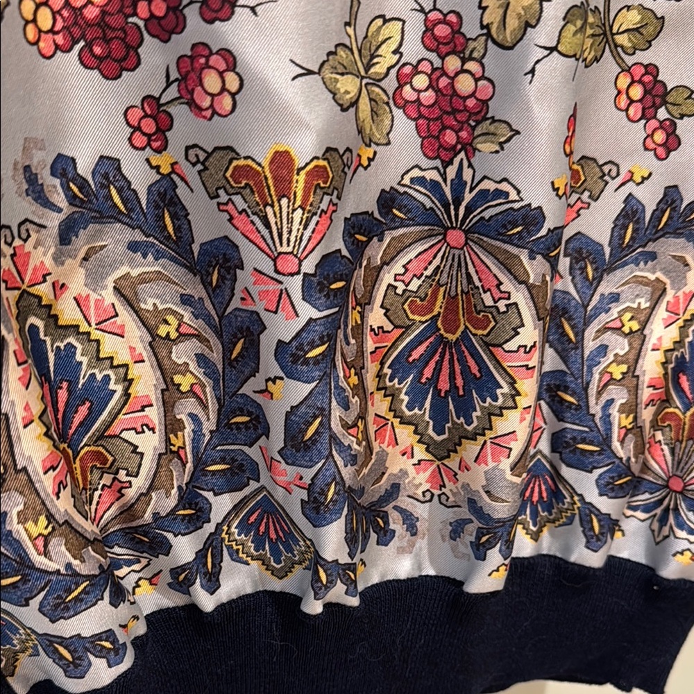 Etro Floral Patterned Short Sleeve Top - Multicolor - Picture 4 of 7
